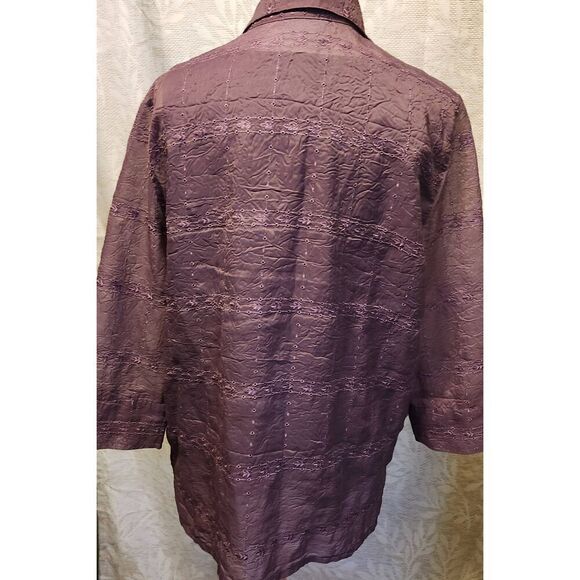 Alfred Dunner 2 piece button-up top - Picture 3 of 12